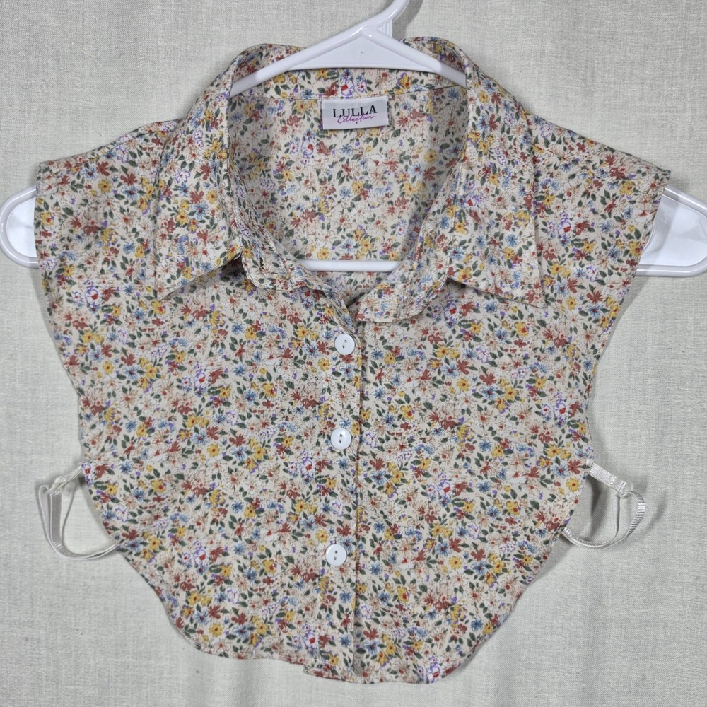 Lulla Collection Floral Dickey Faux Collar Womens OS Adjustable Layering